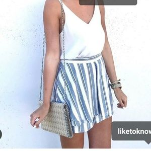 NORDSTROM Gianni Bini Striped Skort-NWOT